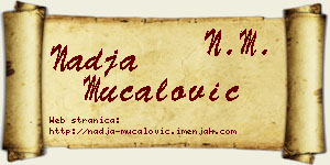 Nadja Mučalović vizit kartica